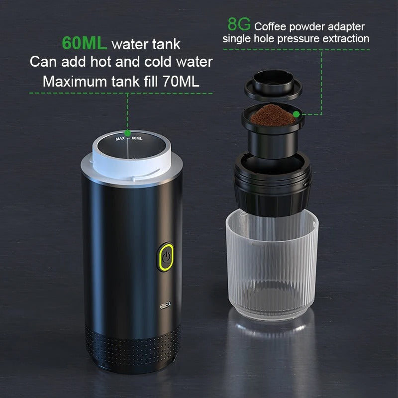 Watch-N-Wash™ On The Go Espresso Maker