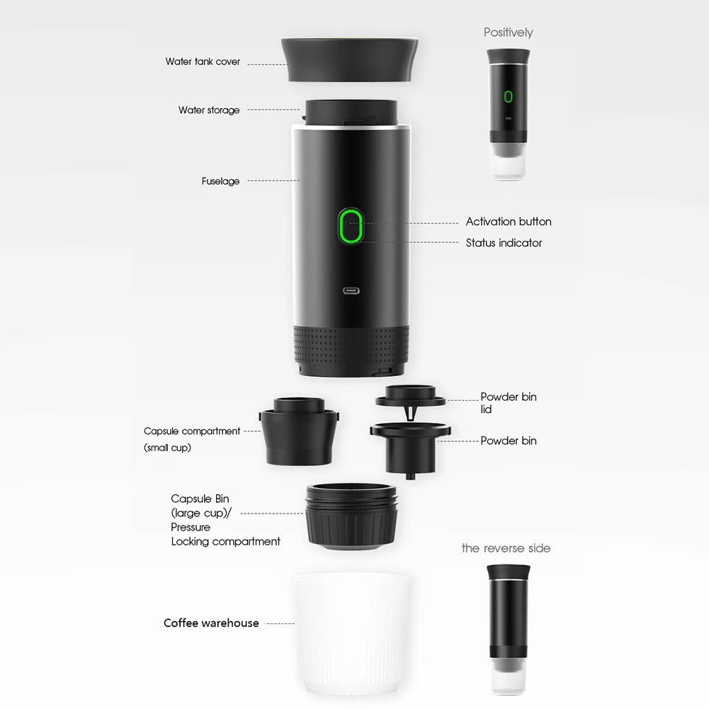 Watch-N-Wash™ On The Go Espresso Maker